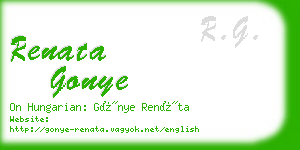 renata gonye business card
